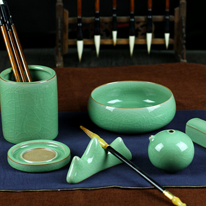 品味傳統雅趣 烏龜先森文房四寶陶瓷套裝，點亮現代書房藝術